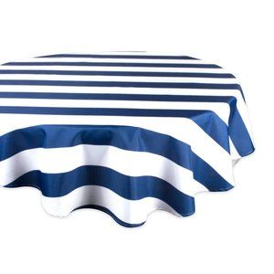 Cabana Stripe Outdoor Tablecloth 60" Round